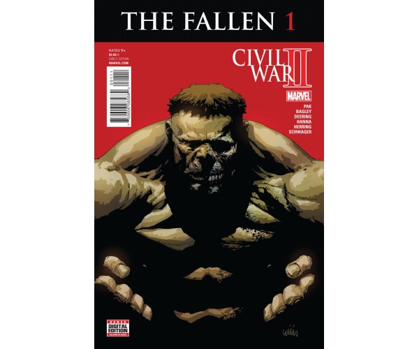 Fallen #1 Civil War II Cover A Regular Leinil Francis Yu Cover